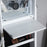 LED Jewelry Cabinet Storage Armoire w/ 2 Mirrors Drawers Hooks Shelves Make-Up Vanity Dresser Adjustable Bedroom Home White