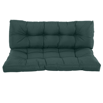2Pcs Tufted Pallet Cushions Seat Pad Back Cushion Indoor Outdoor