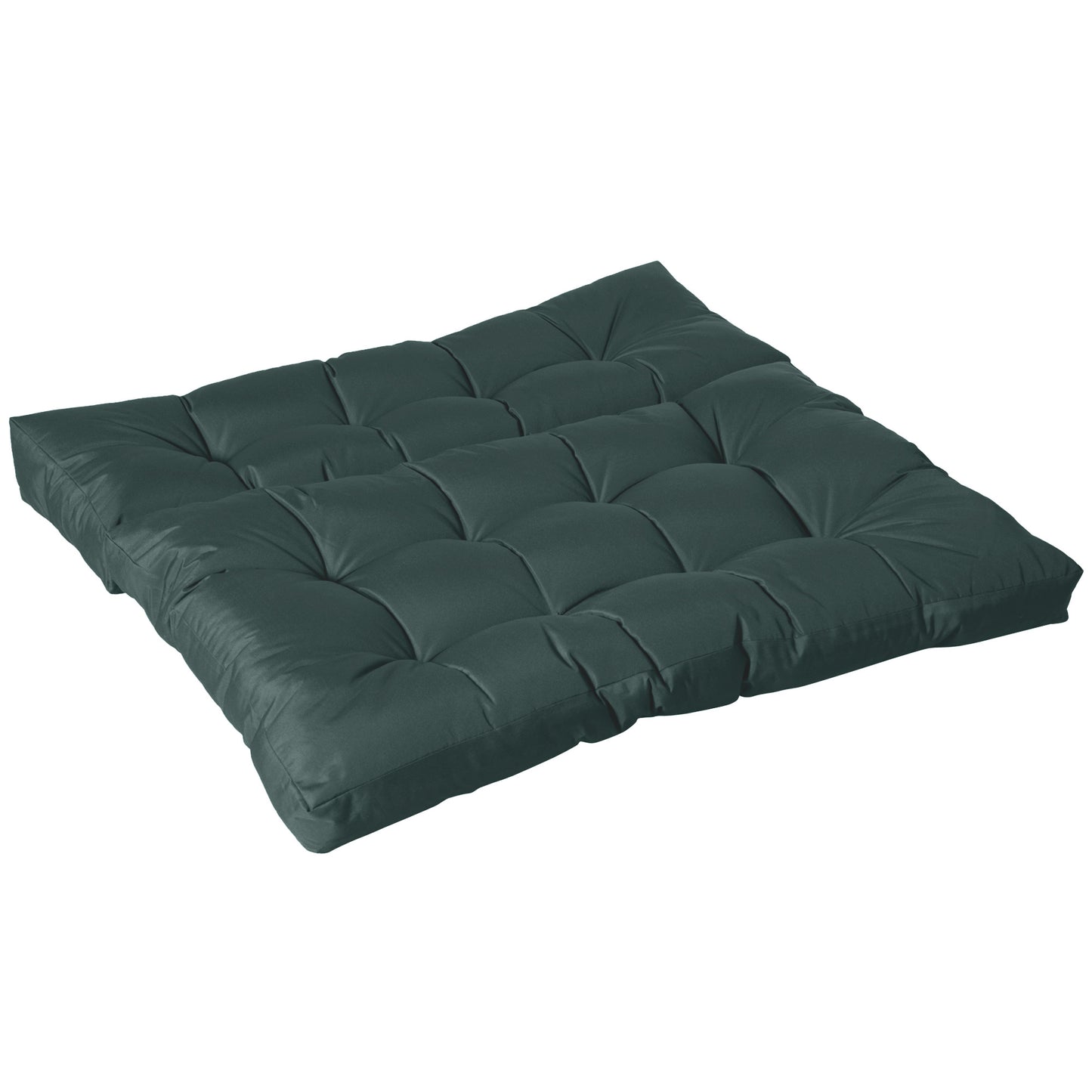 2Pcs Tufted Pallet Cushions Seat Pad Back Cushion Indoor Outdoor
