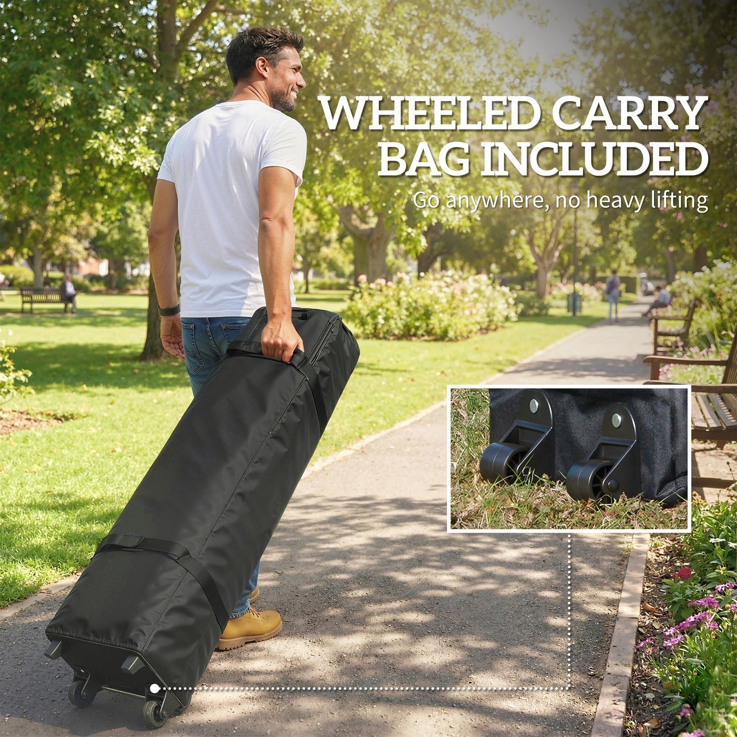 3 x 6 m Pop Up Gazebo, UPF50+ Wedding Party Tent Marquee, White