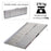 4ft Folding Aluminum Wheelchair Ramp Scooter Portable Mobility Assist Suitcase Access Aid, 270kg Capacity, Silver