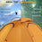 Aluminium Frame Camping Tent Dome Tent with Removable Rainfly, 2000mm Waterproof, for 1-2 Man, Orange