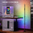 LED Floor Lamp, Corner Floor Lamp with App & Remote Control Dark Grey