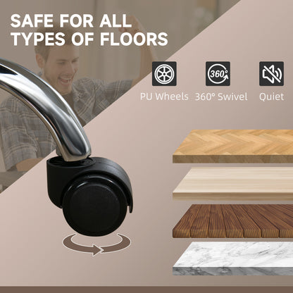 Massage Office Chair, Heated Reclining Desk Chair, Brown