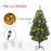 5ft Artificial Christmas Tree with LED Lights, Decoration, Auto Open