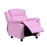 Kids Children Recliner Lounger Armchair Games Chair Sofa Seat PU Leather Look w/ Storage Space on Arms (Pink)