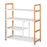 4 Tier Shoe Racks Storage Stand Shelf Organizer Wood Frame 78 x 68 x 26 cm Hallway Furniture