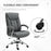 Swivel Desk Chair with Linen Fabric√î¬∫√•Study Task Chair for Home Office, Adjustable Height, Armrests, Swivel Wheels, Grey