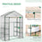 4 Tiers 8 Shelves Metal Frame Walk in Portable Greenhouse Transparent 143 L x 73W x 195H cm