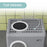 Cat Litter Box Enclosed with Lid Front Entry Top Exit, Drawer Tray, Scoop, 52L x 41W x 38.5Hcm - Grey