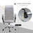 Ergonomic Office Chair Mesh Chair with Adjustable Height Tilt Function Grey