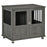 Dog Crate Furniture End Table, Pet Kennel for Small and Medium Dogs with Magnetic Door Indoor Animal Cage, Grey, 85 x 55 x 75 cm