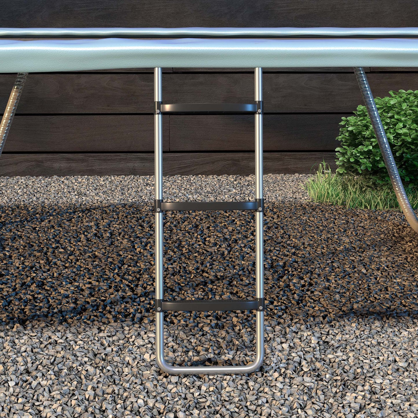 2 Steps/3 Steps Galvanised Steel Trampoline Ladder Climbing