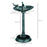 81cm Tall Bird Bath with 2 Decorative Birds for Garden, Green