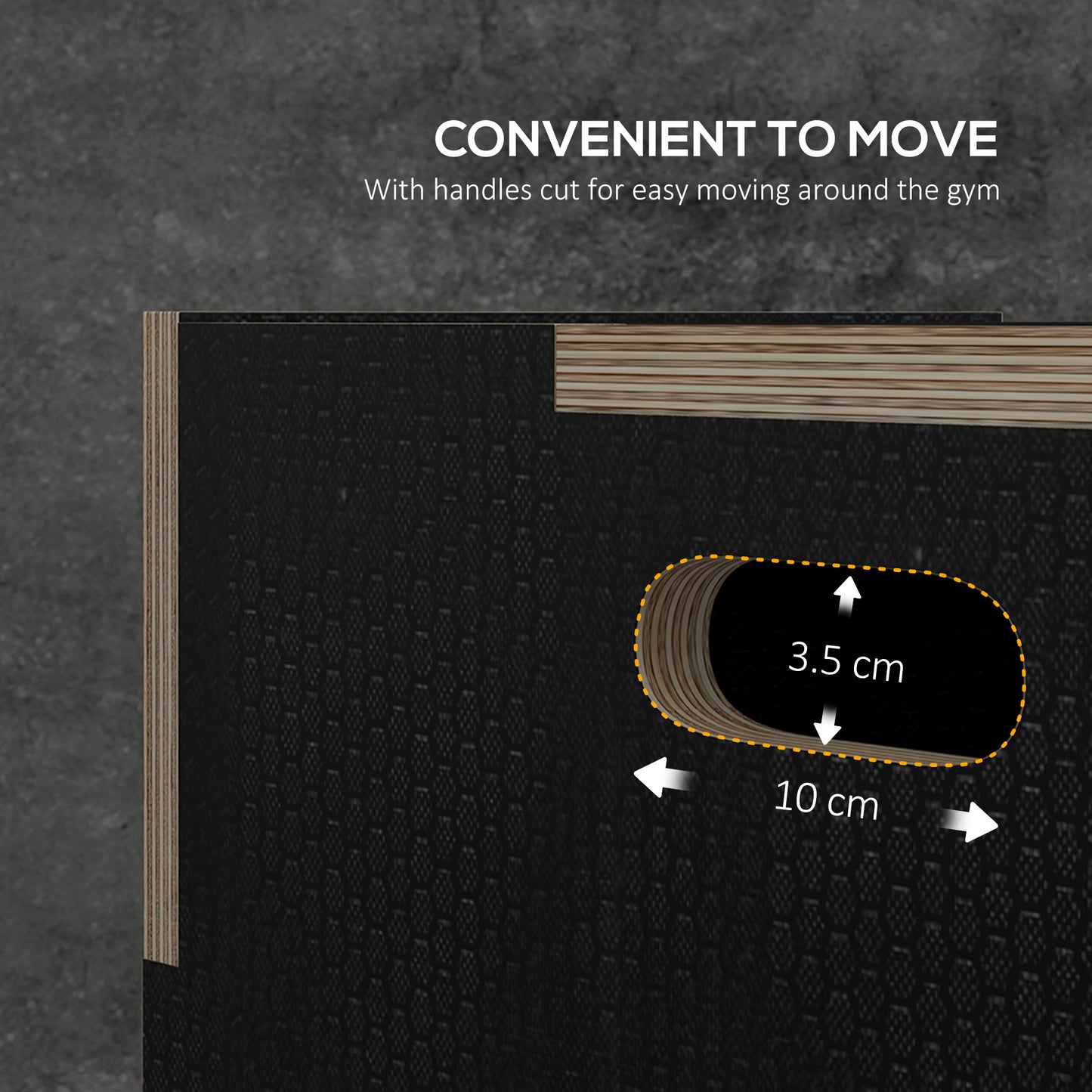 Pylometric Jump Box, Wooden Pylo Box for Home Gym