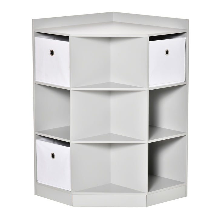 Kids Storage Cabinet Corner Organizer with Anti-tipping Hardware Drawer