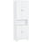 MDF Freestanding 6-Tier Bathroom Storage Cabinet White