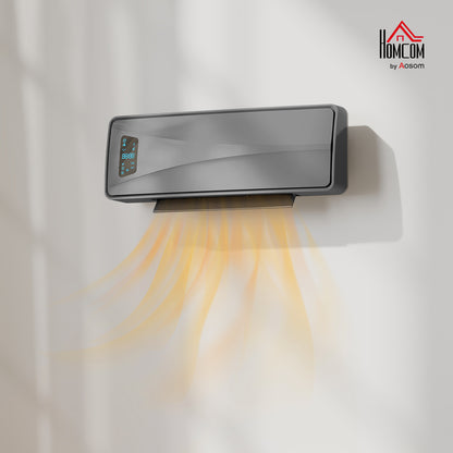 2000W Ceramic Electric Heater with Fan, Wall Heater, Grey
