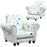 2 Piece Kids Sofa Set with Cloud Design, for Nursery, White