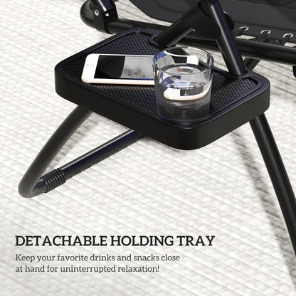 Zero Gravity Lounger Chair, Folding Reclining Chair, Black