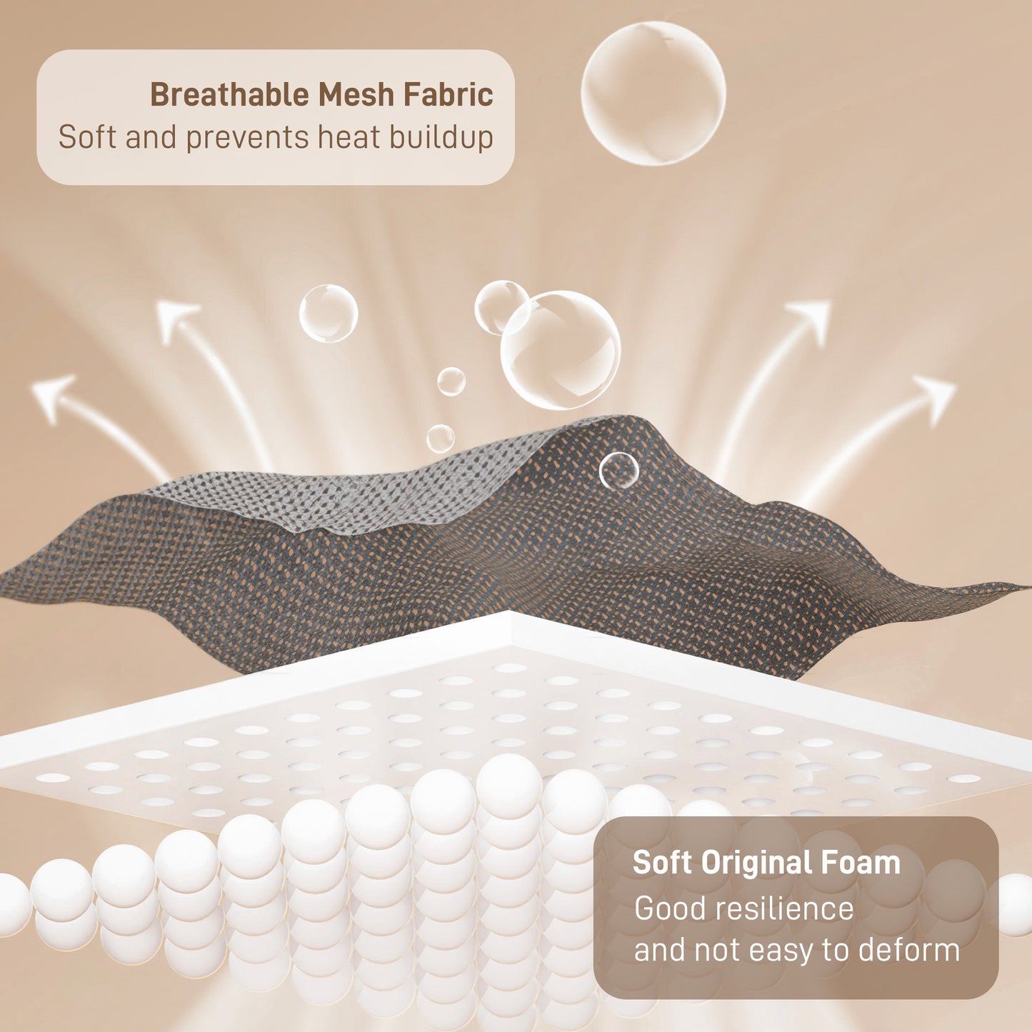 Desk Chair No Wheels, Meeting Chair with Mesh Back for Waiting Room