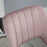 Mid-Back Swivel Home Office Chair Scallop Computer Chair Pink