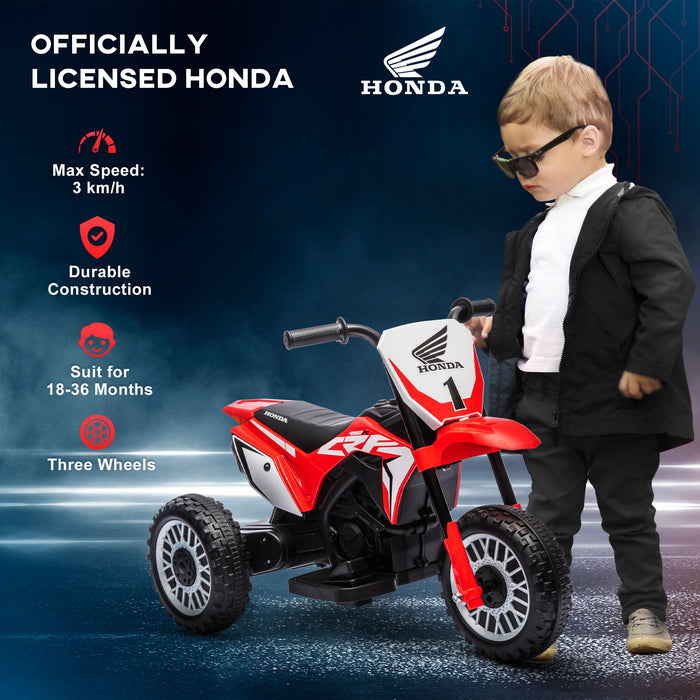 Honda CRF450RL Licensed 6V Kids Electric Motorbike w/ Horn - Red