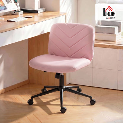 Criss Cross Legged Office Chair Height Adjustable Pink