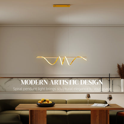 Pendant Light, Ceiling Light with 3 Colour Temperatures, Gold Tone