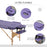 Portable Massage Bed, Folding Spa Beauty Massage Table with 2 Sections, Carry Bag and Wooden Frame, Purple