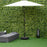 20kg Garden Parasol Base with Wheels Heavy Duty Sand or Water Filled Patio Umbrella Base for Outdoor Deck Beach Black