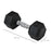 Rubber Hex Dumbbells, Sports Hex Weights Sets, Home Gym Fitness, Hexagonal Dumbbells Kit Weight Lifting Exercise (2 x 8kg)