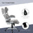 Fabric Office Desk Chair with Adjustable Height Tilt Function Grey