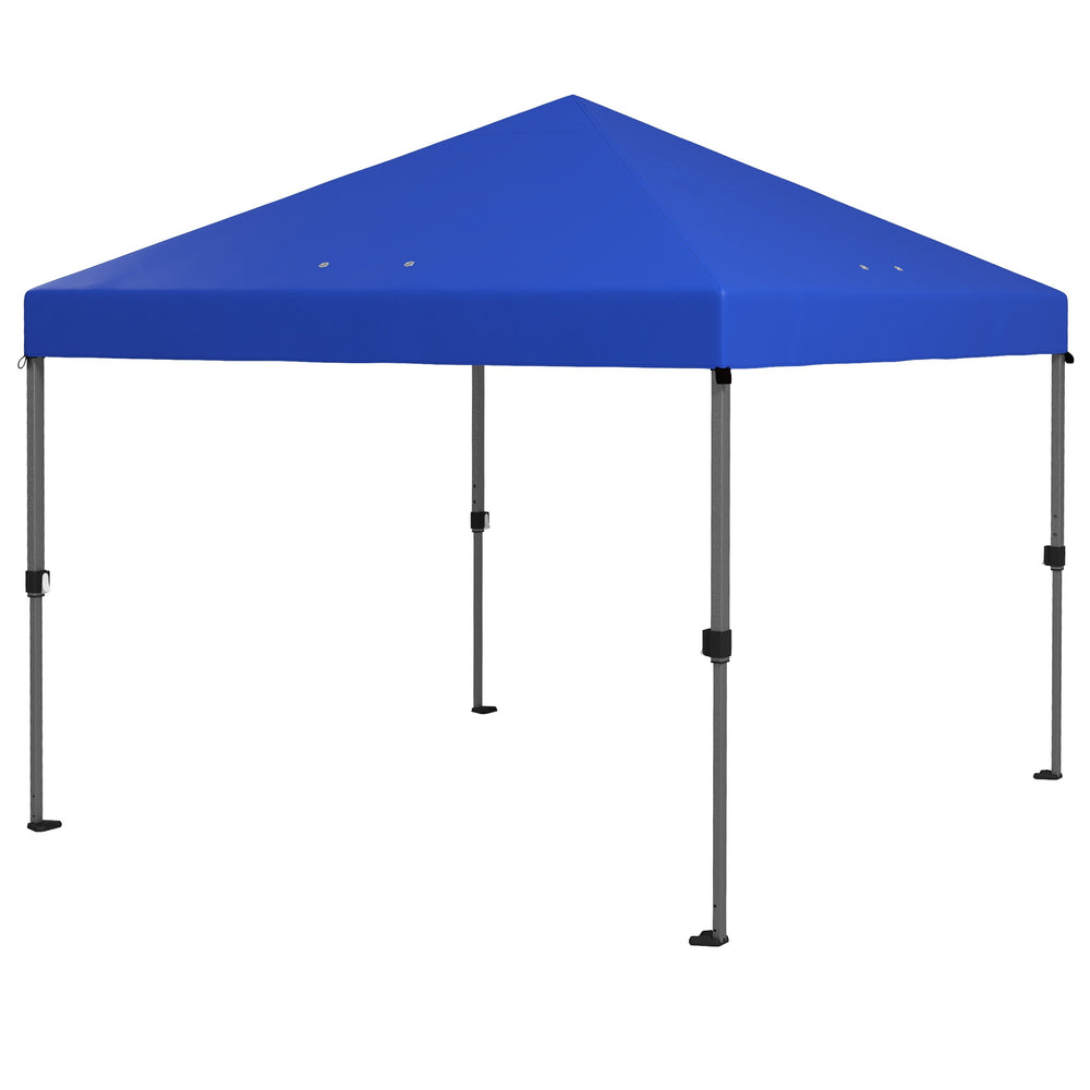 3 x 3(m) Pop Up Gazebo, 1 Person Easy up Marquee Party Tent with 1-Button Push, Adjustable Straight Legs, Stakes, Ropes,