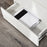 Chest of Drawer, 5 Drawers Storage Cabinet Freestanding Tower Unit Bedroom Living Room Furniture, White