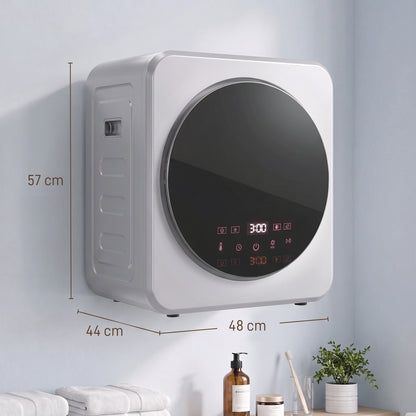 800W Compact Dryer Machine, 4 kg Small Vented Tumble Dryer, Silver