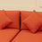 8 Pieces Patio Rattan Sofa Set Outdoor Garden Furniture Set Orange