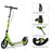 Teens Adult Kick Scooter Fold Adjust 14+ w/ Dual Brake System Green