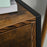 Industrial 3-Drawer Storage Chest Cabinet Organizer Metal Frame Freestanding Unit, Perfect for Bedroom Living Room, Brown