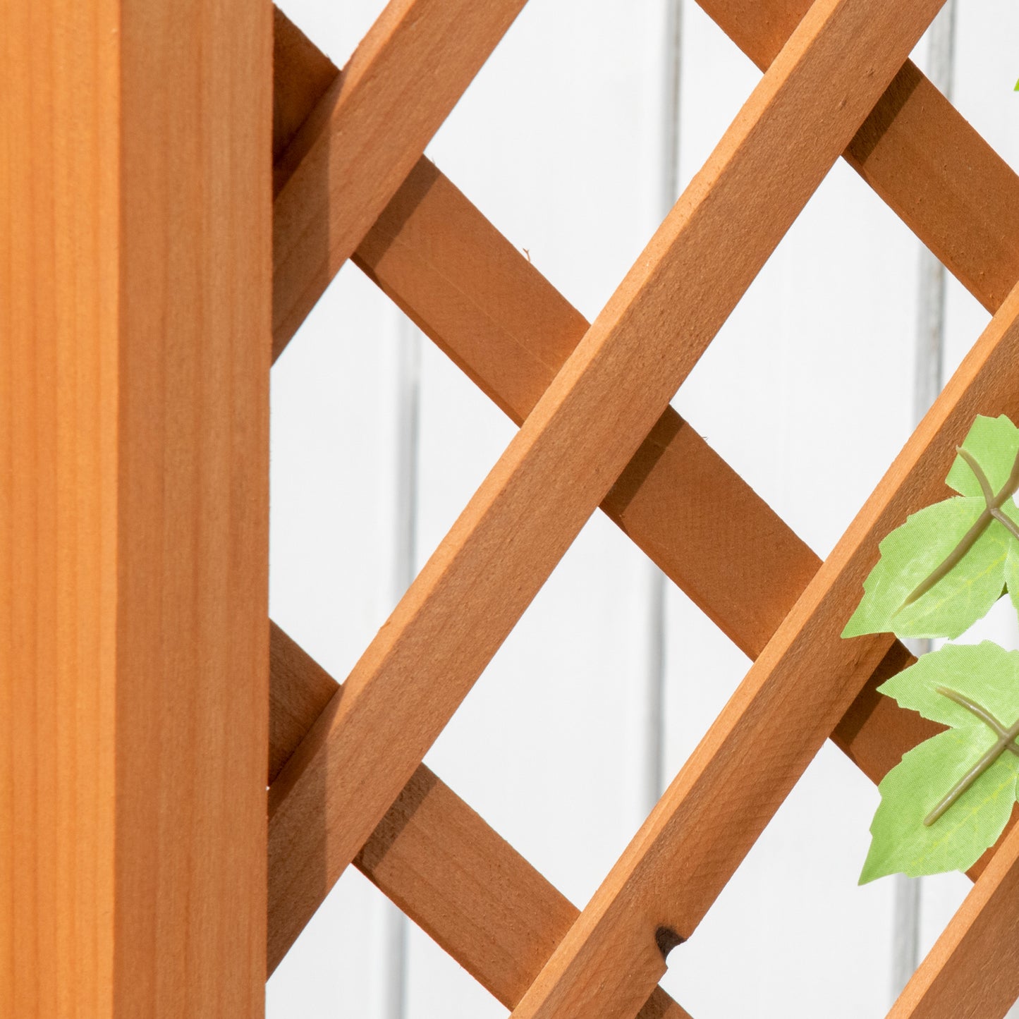 Raised Garden Bed with Arch Trellis, Garden Planter Box, Brown