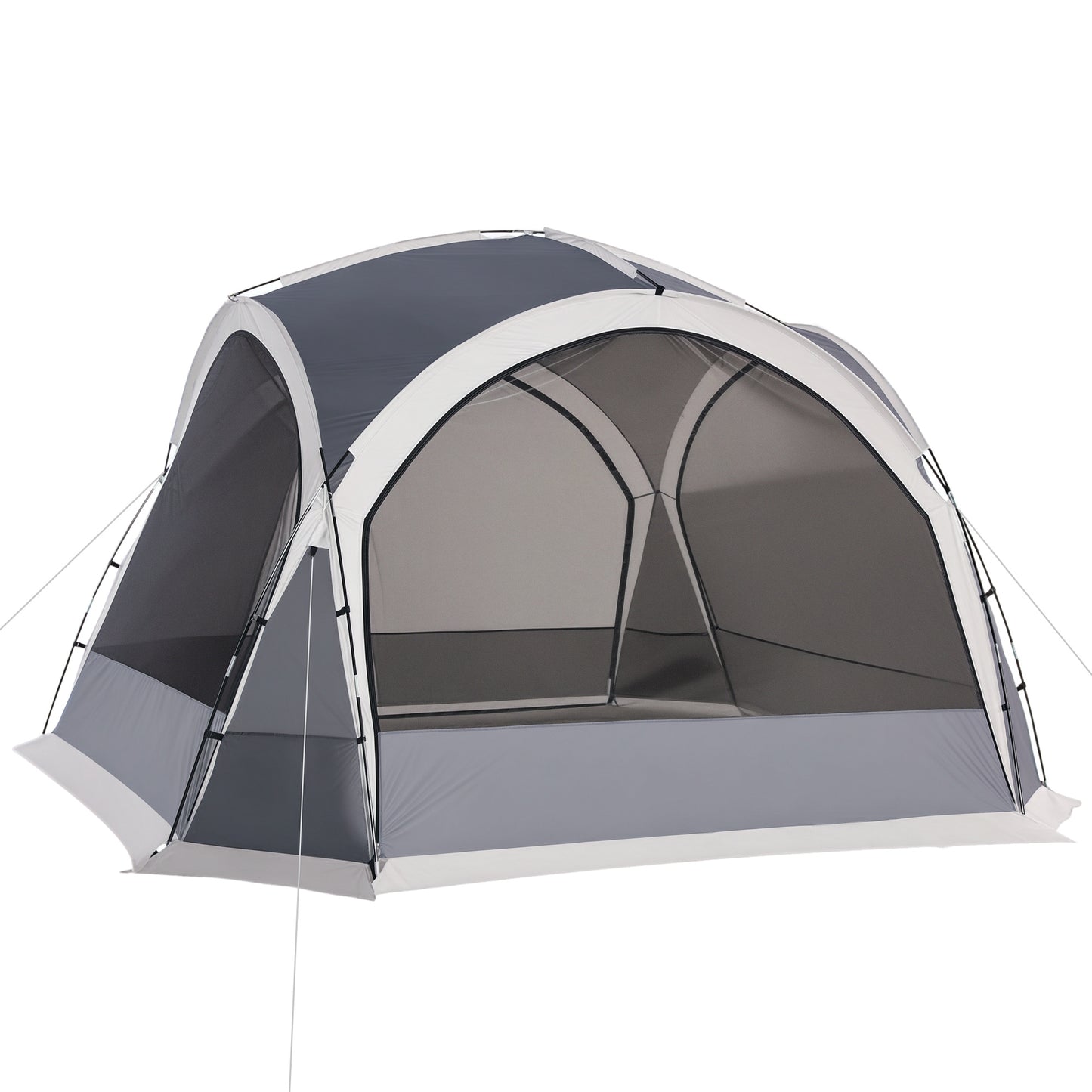 Dome Tent for 6-8 Person Camping Tent w/ Zipped Mesh Doors Lamp Hook