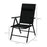 Set of 2 Patio Folding Chairs w/ Adjustable Back, Garden Dining Chairs w/ Breathable Mesh Fabric Padded Seat, Backrest, Headrest, Black