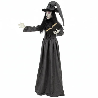 180cm Life Size Animated Witch Halloween Decoration Outdoor Indoor