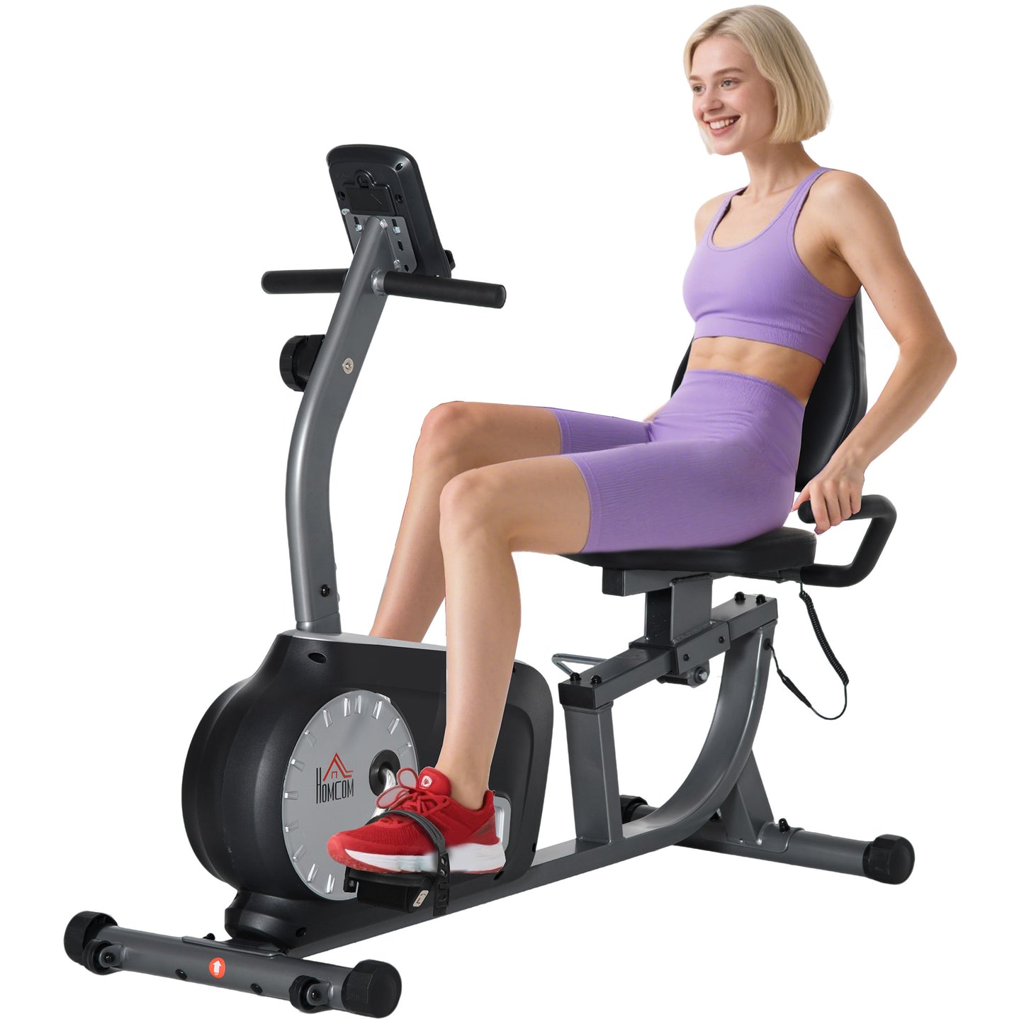 Exercise Bike with LCD Display, Quiet 8-Level Magnetic Resistance