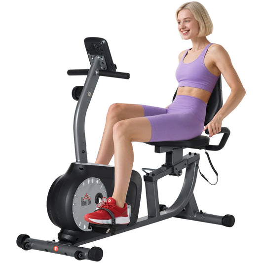 Exercise Bike with LCD Display, Quiet 8-Level Magnetic Resistance