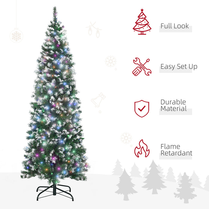 6FTPrelit Artificial Xmas Tree Holiday Décor w/ 300 Colourful LED Light