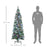 6FTPrelit Artificial Xmas Tree Holiday Décor w/ 300 Colourful LED Light