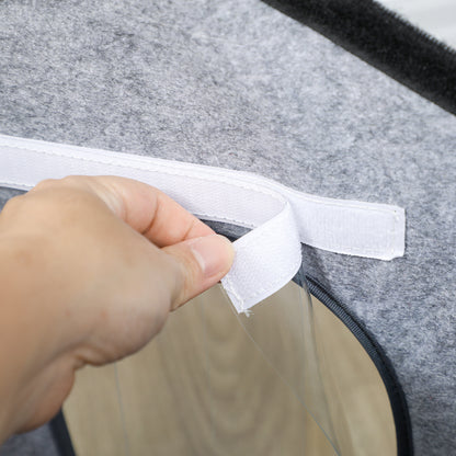 Insulated Outdoor Cat House, Waterproof Feral Cat Shelter with Elevated Base, Cushion, Pet House Indoor Outdoor for Stray Animals, Red-brown