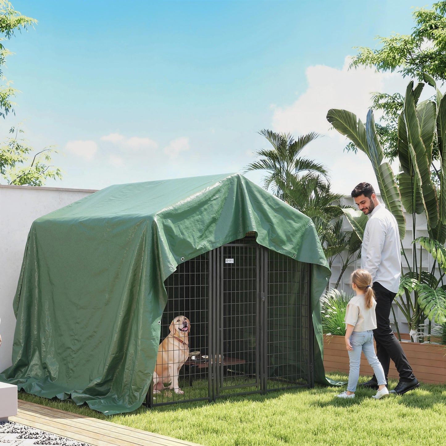 4 x 6m Waterproof Tarpaulin, 90GSM Tear-Resistant PE Tarp