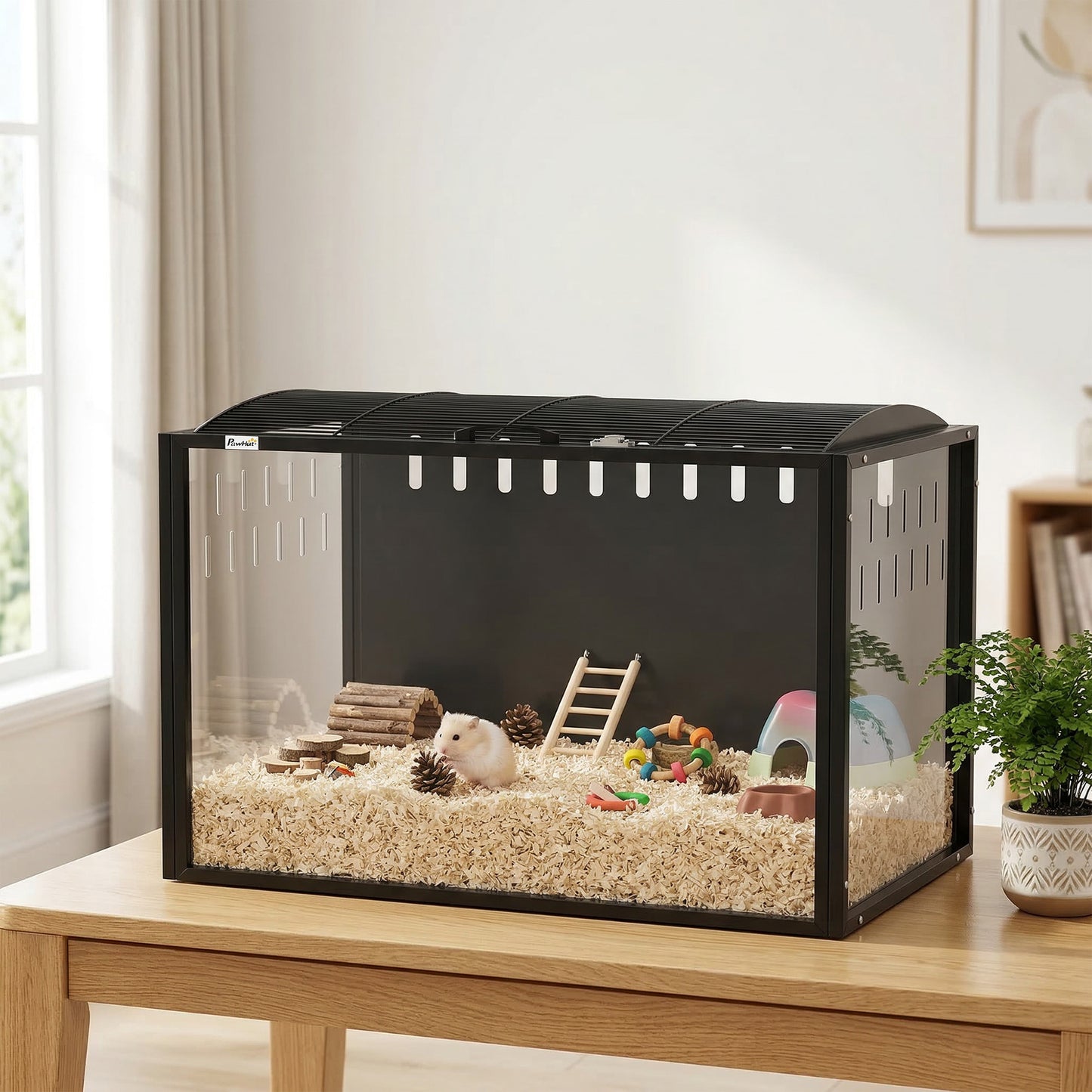 Hamster Cage Steel Acrylic Rat Cage with Openable Top